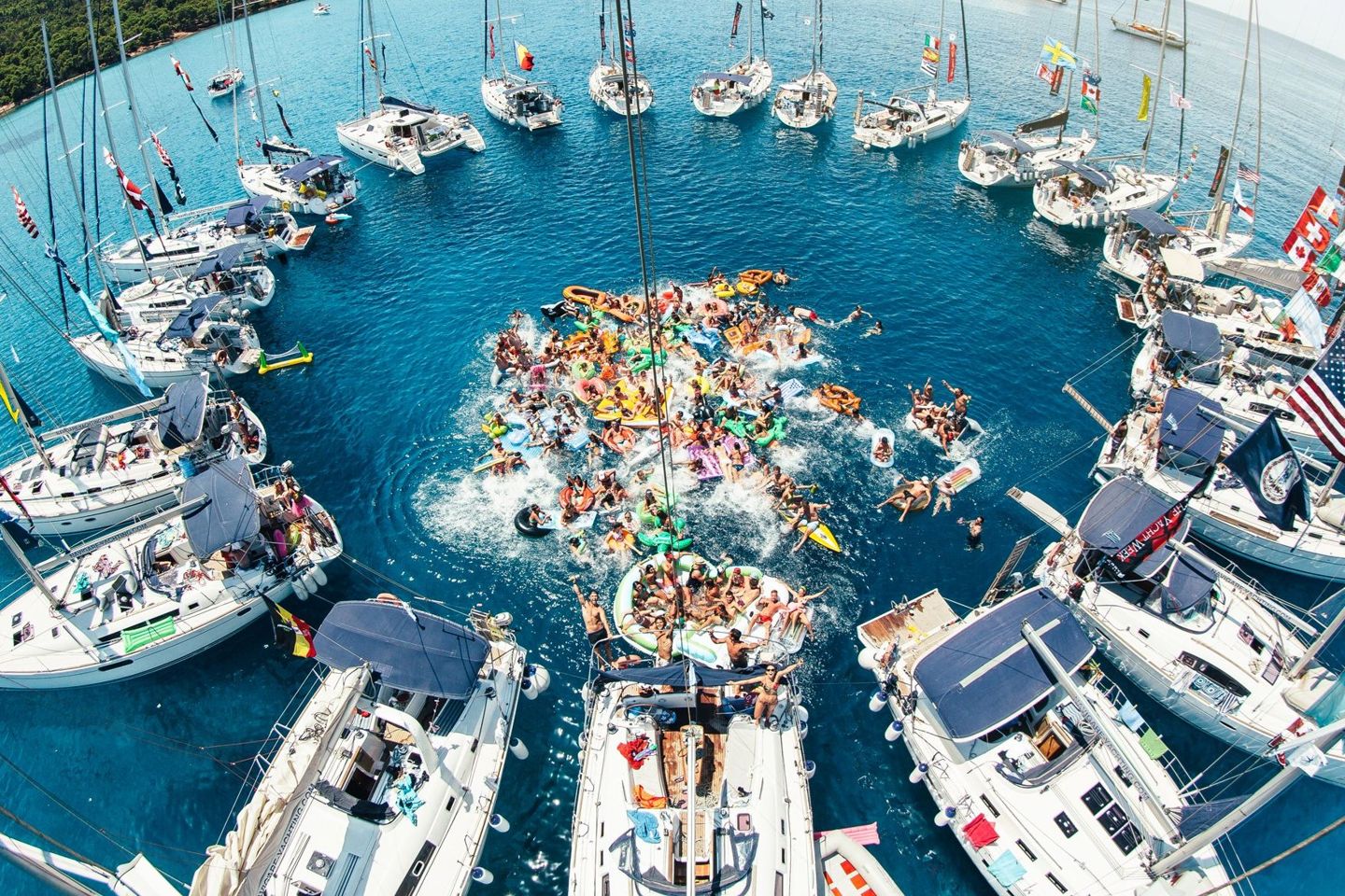 croatia yacht week route