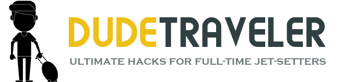 Dude Traveler | Ultimate Travel Hacks for Full-Time Jet Setters Logo